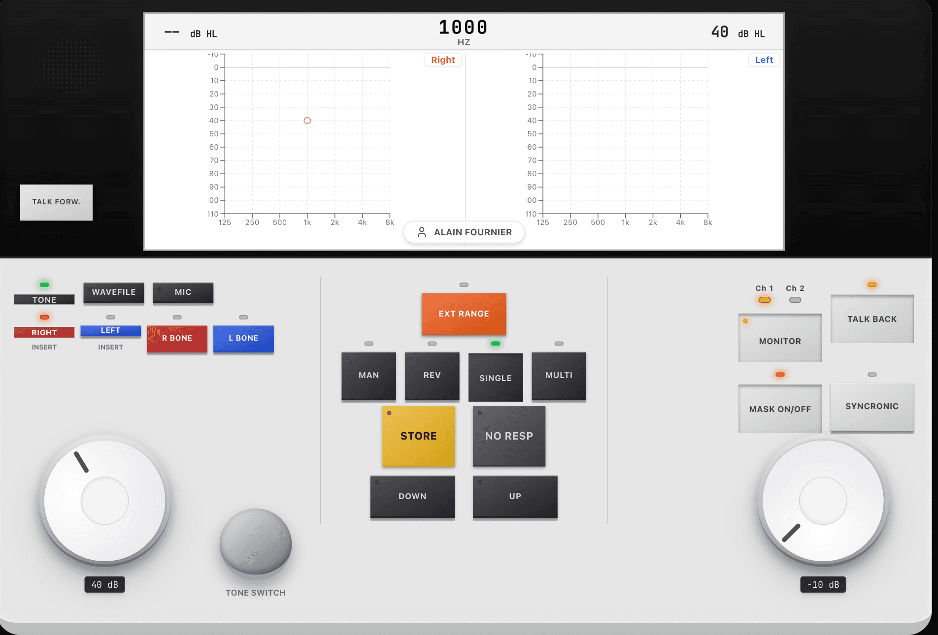 Simulation Audiomètre Professionnelle